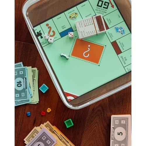 Board Game Storage,Extra Large Clear Hard Shell Case with Zipper, 3 Packs Board Game Organizer and Storage for Games Puzzle Magazine A4 Paper Craft Hobby Art Supplies