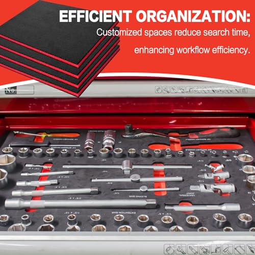 4 Pack 17 X12 X 1 Inch Tool Box Foam,Tool Shadow Foam Inserts For