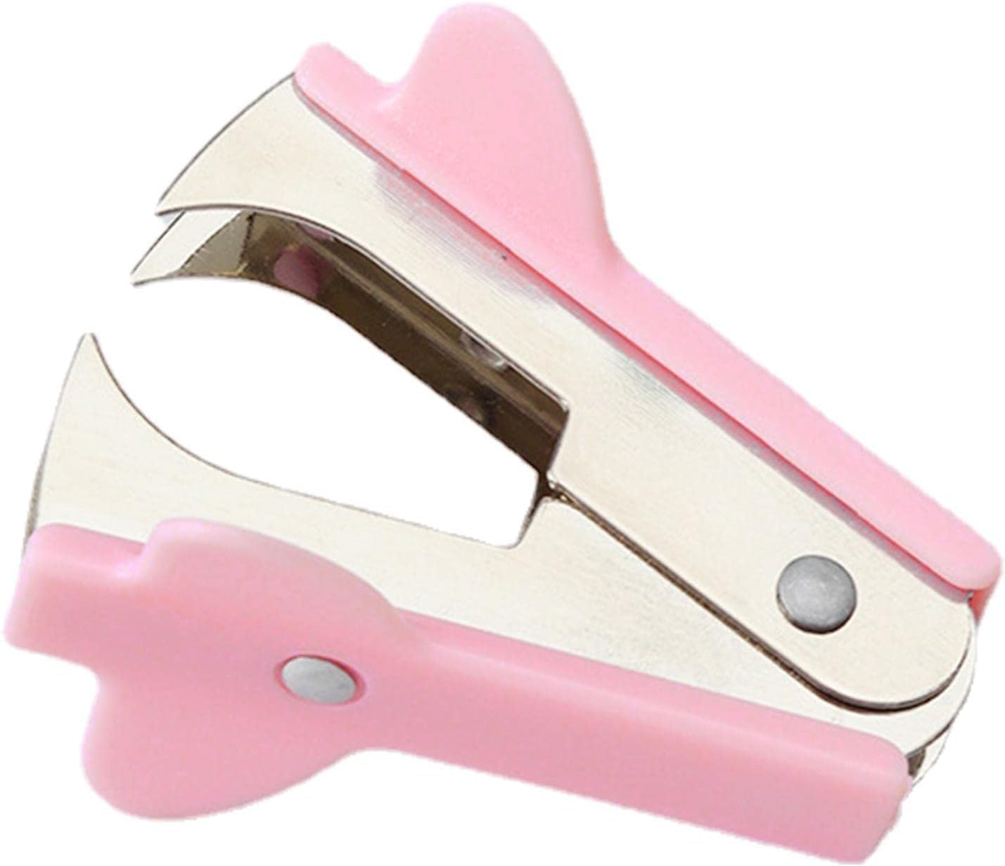 Skiennix Pink Staple Remover Tool - Professional Grade Non-Slip Handle for Office & Home Use