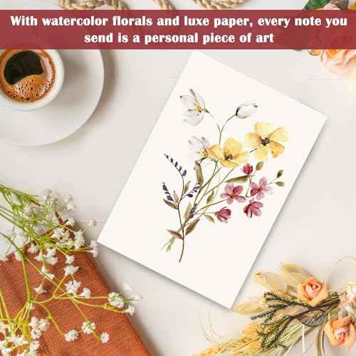 HongyiTime Blank Cards,Blank Greeting Cards 4x6,30 Pack 6 Assorted Floral Designs Blank Greet Cards with envelopes,Note Cards with Envelopes,Blank Cards with Envelopes