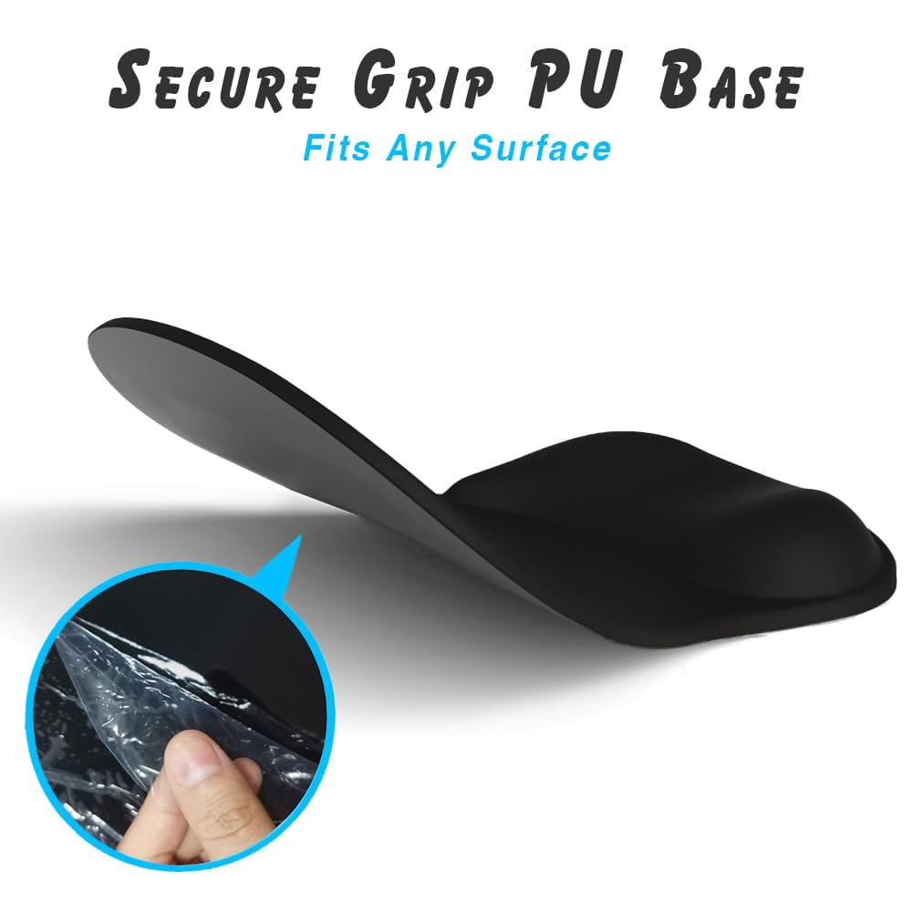 DEMON CHEST ErgoComfort Gel Wrist Rest Mouse Pad-Ergonomic Office Mousepad with Wrist Support-Non-Slip, Design Desk Accessories Mat for Home&Game Decor (02Pink Serenity)