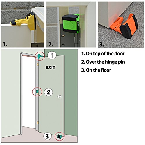 Wedge-It The Ultimate Door Stop - Black 12 Pack