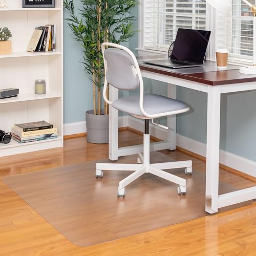 Ilyapa 2 Pack Office Chair Mat for Carpet 36"X 48"Heavy Duty Clear PVC for Hardwood & Tile Floors, Home or Office Protection, Best Floor Mat