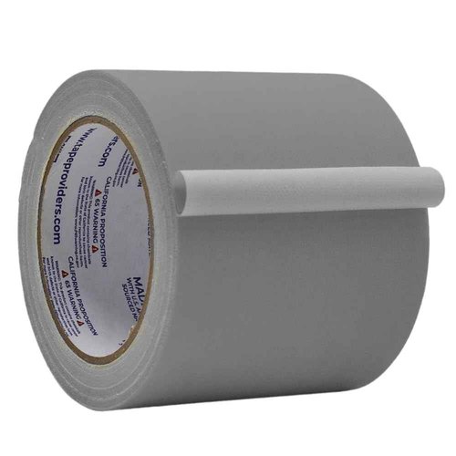 WOD GTC12 Gaffer Tape, Gray Low Gloss Finish Film, 4 inch x 60 ft. Residue Free, Non Reflective Cloth Fabric, Secure Cords, Water Resistant, Photography, Filming Backdrop, Production