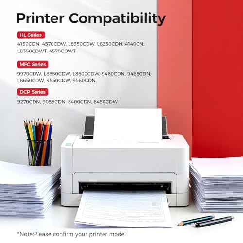 TN336 Toner Cartridge Set 4-Pack Printer Replacement Compatible for Brother TN-336 TN331 TN315 MFC-L8850CDW HL-L8350CDW MFC-L8600CDW HL-4150CDN MFC-9970CDW DCP-L8400 L8450 HL-L8250 L8650 L8850 4570CDW