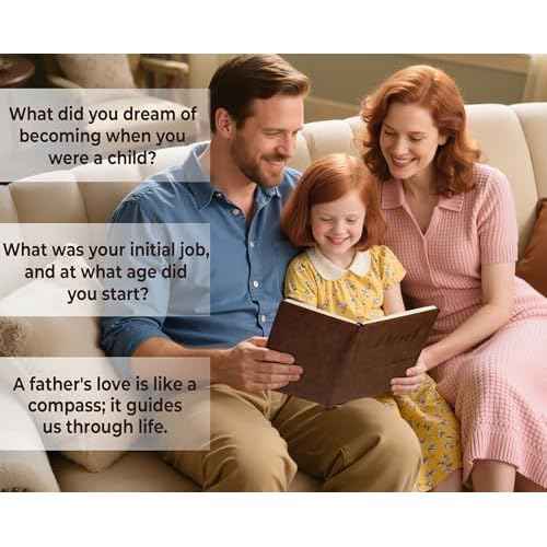 Dad I Want to Know Your Life Story Leather Journal (Hardcover) - Guided Journal to Share His Life Story - Christmas Gifts for Dad - Ideal Gifts for Fathers Day Birthday from Daughter Son