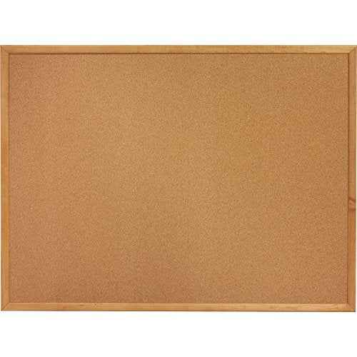 Lorell Oak Wood Frame Cork Board 18" x 24"