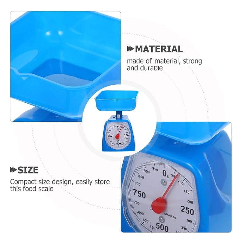 Analog Food Scale - Compact Kitchen Scale for Cooking & Baking