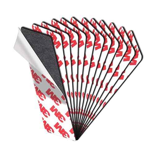 1"x3" Magnetic Strips, Fillet Corner Flexible Magnet Strip with 3M Strong Adhesive Backing, Magnets for DIY, Crafts, Fridge (75 x25 x 2 mm,12 pcs)