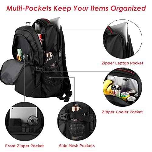 OUTXE Cooler Backpack 22L Insulated Cooler Bag for 15.6" Laptop Lunch Backpack for Work Daily Backpacks