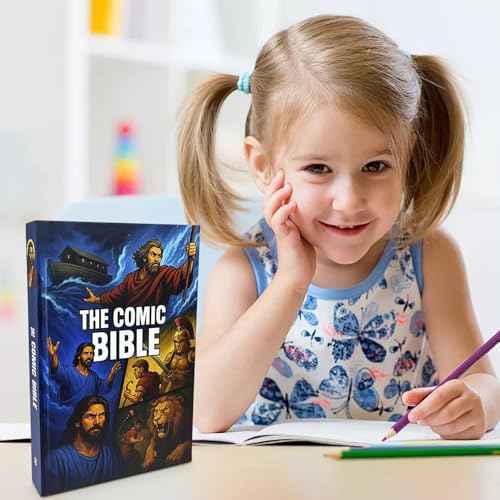 The Comic Bible for All Ages, New Full-Color Illustrated Bible Comic Book, from Genesis to Revelation with Complete, Christian Gift (Full Testament Edition)