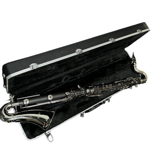 Bass Clarinet Professional Clarinet LOWE Bb Tune Silver Plated Keys ABS