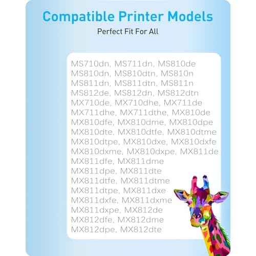 MasaiMara 52D1000 521 Toner Replacement for Lexmark MS710 MS711 MS810 MS810n MS810dn MS811 MS811dn MS812 MS710dn MS710n MS711dn MS810de MS810dtn Printer(Black, 1-Pack)