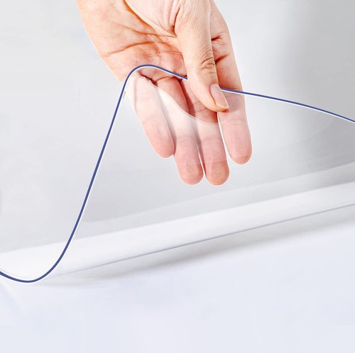 40X78 Inch Clear Plastic Table Cover on Top of Coffee Dining Table Computer Office Desk Pad Protector Durable Heavy Duty Desktop Cover Mat Vinyl Tablecloth for Furniture Surface Protection