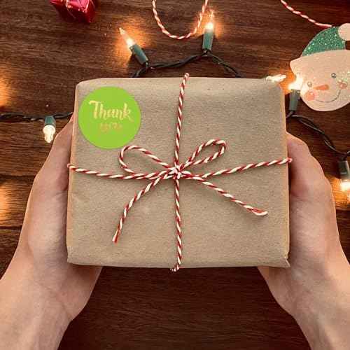 500Pcs Thank You Stickers 8 Designs 1 Inch Gold Foil Thank You Sticker for Packaging Thank You Stickers for Small Business Thank You Label Stickers Self-Adhesive Labels for Envelopes,Gift Wrap, Craft