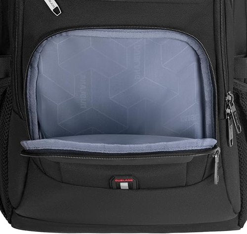 DUSLANG 17-Inch Water-Resistant Laptop Backpack - Travel-Friendly Design with USB Charging Port | Black