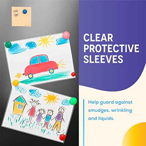 GOLD SEAL No Holes Sheet Protectors, Bulk Pack, Letter Size (8.5 x 11 Inch), Heavyweight Clear View Sheet Protectors, Top Loading, Document Protectors, Artwork Protectors,(50 Pack)