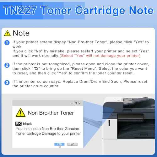 NineLeaf 2 Pack Yellow Toner Cartridge Compatible for Brother TN227 TN-227 TN223 TN227Y Work with HL-L3230CDN HL-L3290CDW DCP-L3550CDW MFC-L3770CDW HL-L3210CW Printer