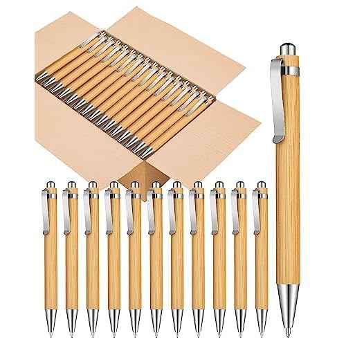 100pcs Bamboo Pens Bulk Wooden Bamboo Pens Engraving Wooden Ballpoint Pen Customizable Gift Pen Bulk