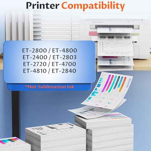 522 Ink Refill Bottles ET-2800 ET-4800 ET-2400 Ink Refill Compatible with 522 Ink Refill Bottles 8-Pack Eco Tank, for ET-2800 ET-4800 ET-2400 ET-2803 ET-2720 ET-4700 ET-4810 ET-2840 Printer