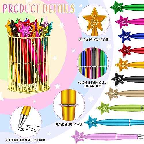 Seajan Star Pens Bulk You're a Star Ballpoint Pen Student Gifts from Teachers Employee Appreciation Gift for Halloween Thanksgiving Birthday Party School Team Coworker Office Home Supplies(200 Pcs)