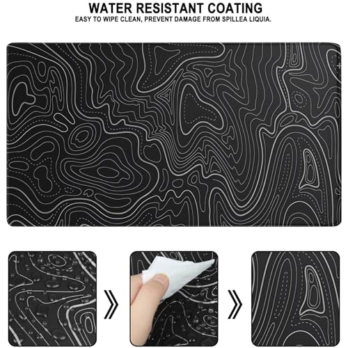 AREYLO Waterproof Large Gaming Mouse Pad, 31.5 x 15.7 Inches, Stitched Edges