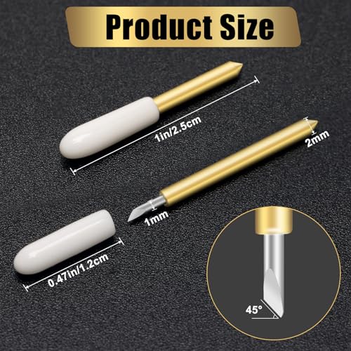 Luxiv 40 Pcs Fine Point Blades for Cricut Maker & Explore Air - Replacement Cutting Blades
