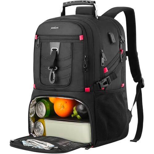 YAMTION 17.3 Inch Laptop Insulated Backpacks with Cooler Compartment,Men Work Cooler Backpack Insulated Lunch Bag for Teens Boys with Charging Port for Gym College Travel