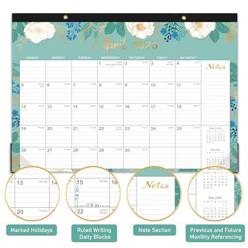 2026 Desk Calendar - Jan. 2026 - Dec. 2026, 12 Months Large Monthly Desk Calendar 2026, 17" x 12", Desk Pad, Large Ruled Blocks, To-do List & Notes, Best Desk/Wall Calendar for Planning or Organizing