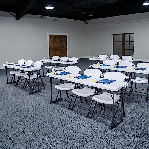 Lifetime 6-Foot Seminar Table - Folding, UV-Protected HDPE Top, Indoor/Outdoor