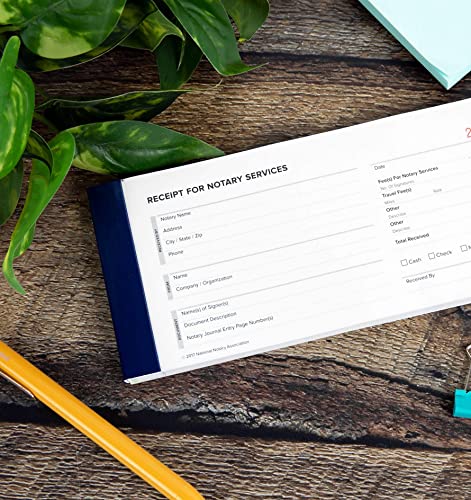 National Notary Association Notary Receipt Book with 50 Receipt Forms
