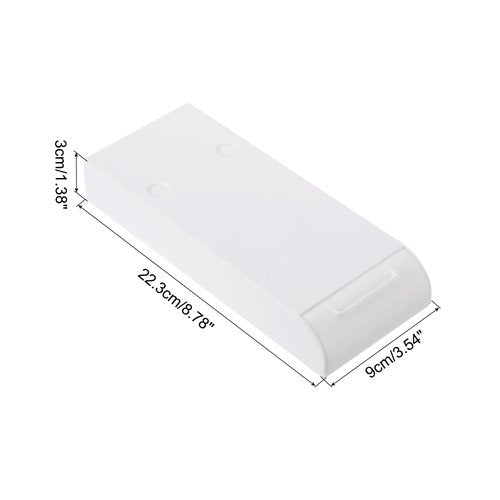 PATIKIL 2 Pack Minimalist White Under Table Drawer, Slide Out Hidden Self-Adhesive Pencil Tray Drawer Storage Organizer for Office, Home, Kitchen