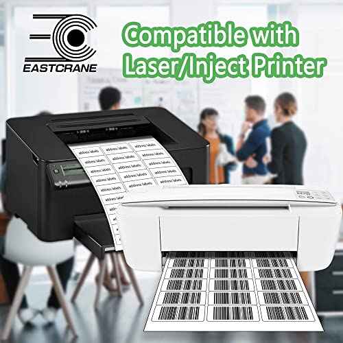 15,000 Printable Mailing Address Labels, White Blank Labels for Laser/Inkjet Printer, Permanent Adhesive