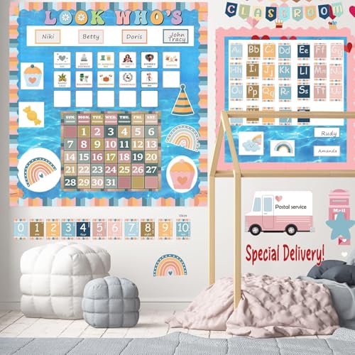 EggSun Under the Sea Blue Ocean Bulletin Board Paper Roll 14.8FT x 47IN Reusable Waterproof Backdrop Classroom Decor