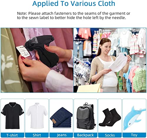 Cosy Life Tagging Gun Kit with 2000 Black Fasteners, 200 Tags & 6 Needles – Clothing Price Tag Attach Kit