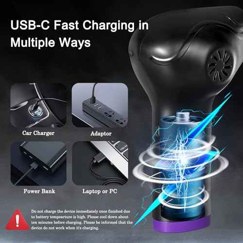 Compressed Air Duster,2-Gear to 60000RPM Electric Air Duster with LED Light, 6000mAh Rechargeable Cordless Air Duster for Computer Keyboard