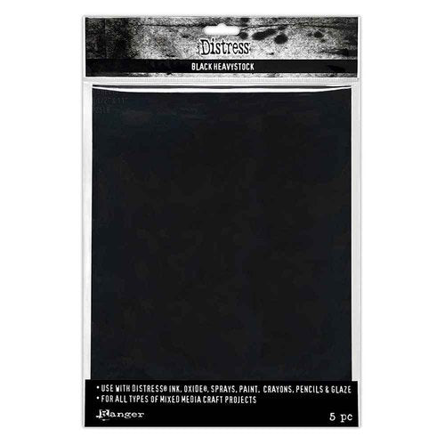 Bundle- Heavystock -one Pack of Each: Black, White, Mixed Media and Kraft 8.5"x11" Tim Holtz Ranger Ink