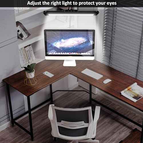 LED Desk Lamps for Home Office 24w LED Desk Light with Stepless Dimming Knob 2 Auxiliary Lights Adjustable Gooseneck Touch Control Clip on Office Lamp for Drafting Study Reading Eye Protection