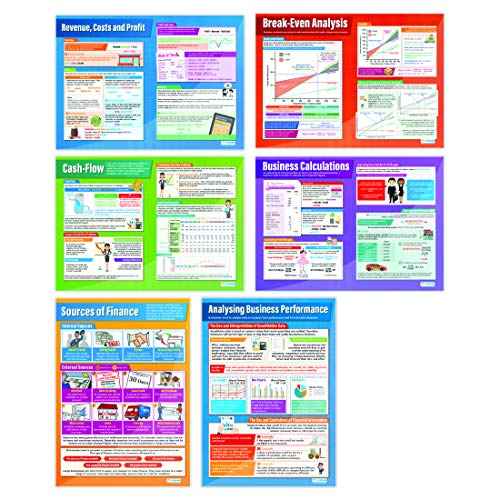 Daydream Education Accounting and Finance Posters - Set of 6 - EXTRA LARGE 33¡± x 23.5" - Gloss Paper - Business Studies Middle & High School Classroom Decoration - Wall Charts