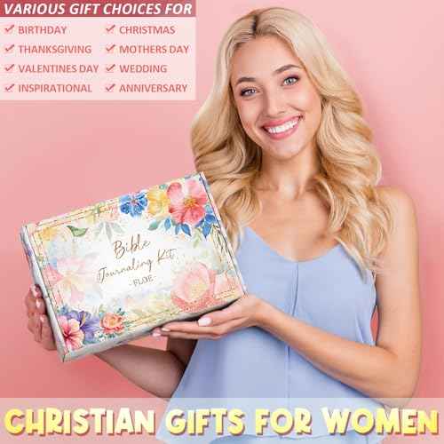 Bible Study Supplies Journaling Kit for Women, Christmas Christian Gifts for Women, Bible Study Tools with Pastel Highlighters and Pens No Bleed, Pencil Case Notebook Annotation Kit Accessories Set