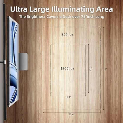 LED Desk Lamps for Home Office, 360¡Æ Rotatable Double Head Desk Light with Clamp, 25 Lighting Modes Gooseneck Monitor Smart Light, 24W Architect Table Lamp for Workbench Drafting Study