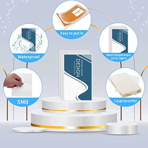 XUWAIDSGN 4x6 inch 5mil Thermal Laminating Pouches Pack of 200 Clear Business Card and Badge Laminates