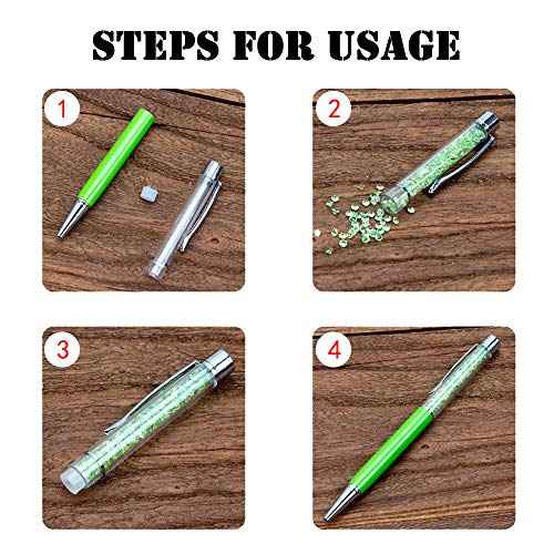 28 Pack Colorful Empty Tube Floating DIY Pens, with 12 Kinds of Dried Flowers Building Your Favorite Liquid Sand Gift Sliver Gold