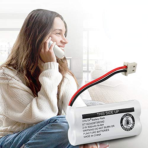 Kruta Pack of 2 AAA Cordless Phone Batteries for VTech & AT&T Models