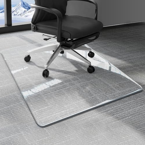 48" x 36" Office Chair Mat for Carpet Heavy Duty Hard Clear Desk Chair Mat Protection Floor Mats Can be Used on Carpet or Hard Floor