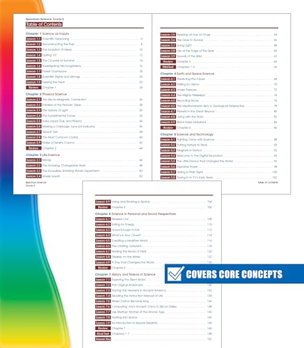 8th Grade Science Workbook for Ages 13-14 | Earth, Life & Research Activities