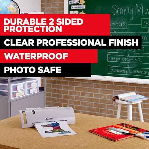 Scotch Thermal Laminating Pouches Premium Quality, 5 Mil Thick for Extra Protection, Photo Size Laminating Sheets, Our Most Durable Lamination Pouch, 5 x7 inches, 20/Pack, 6-Packs Total