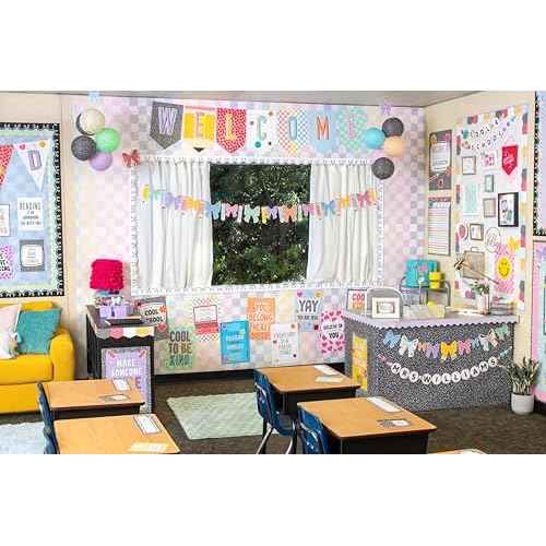 Teacher Created Resources Cool for School Checkers Better Than Paper¢ç Bulletin Board Roll (TCR77600)