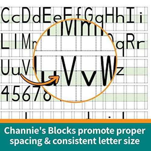Channie¡¯s Workbook Set for Pre-Kindergarten - 3rd Grade Elementary School Students, 4 Handwriting Pads & 2 Math Practice Workbooks (6 Pack)