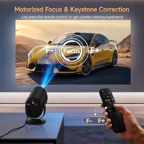 Mini Projector with WiFi and Bluetooth, Portable Projector Native 1080P Support 4k with 180¡Æ Adjustable Stand, Max 180" Display Proyector Built-in Speakers